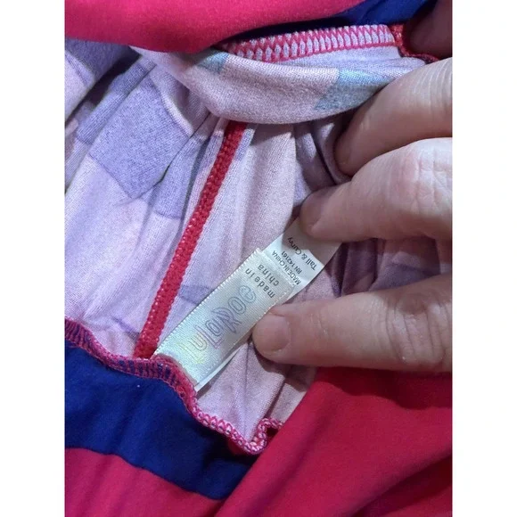 LuLaRoe Leggings Women's Tall & Curvy TC Pink Purple Geometric NWT Buttery Soft - Picture 2 of 3